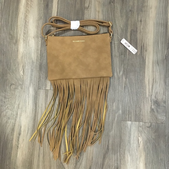 Victoria's Secret Handbags - NWT Boho Style Crossbody Purse With Tapered Fringe